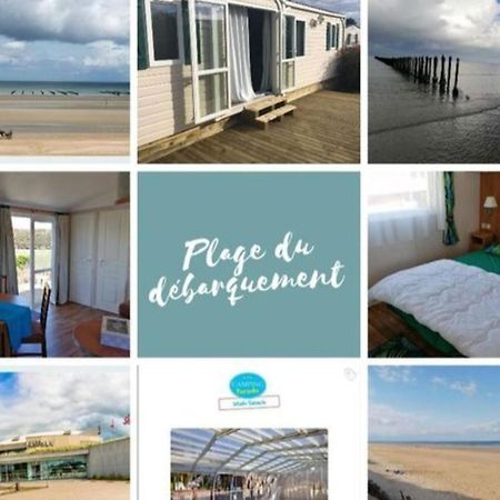 Mobile-Home 100M Plage Utah Mme Surget Sainte-Marie-du-Mont  Exterior foto